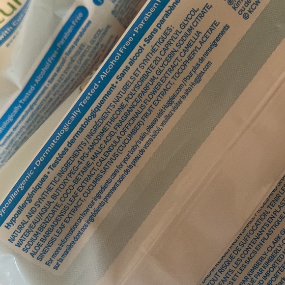 NEW 7 PACK HUGGIES NATURAL CARE WIPES WITH CUCUMBER & GREEN TEA / PLANT BASED - Picture 5 of 6